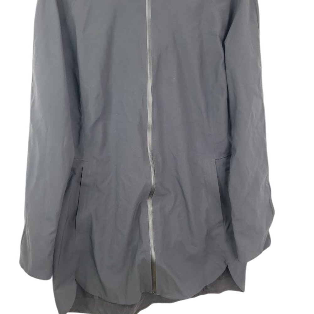 Lululemon Women's Black Hooded Outdoor Casual Rain Jacket Size‎ 10